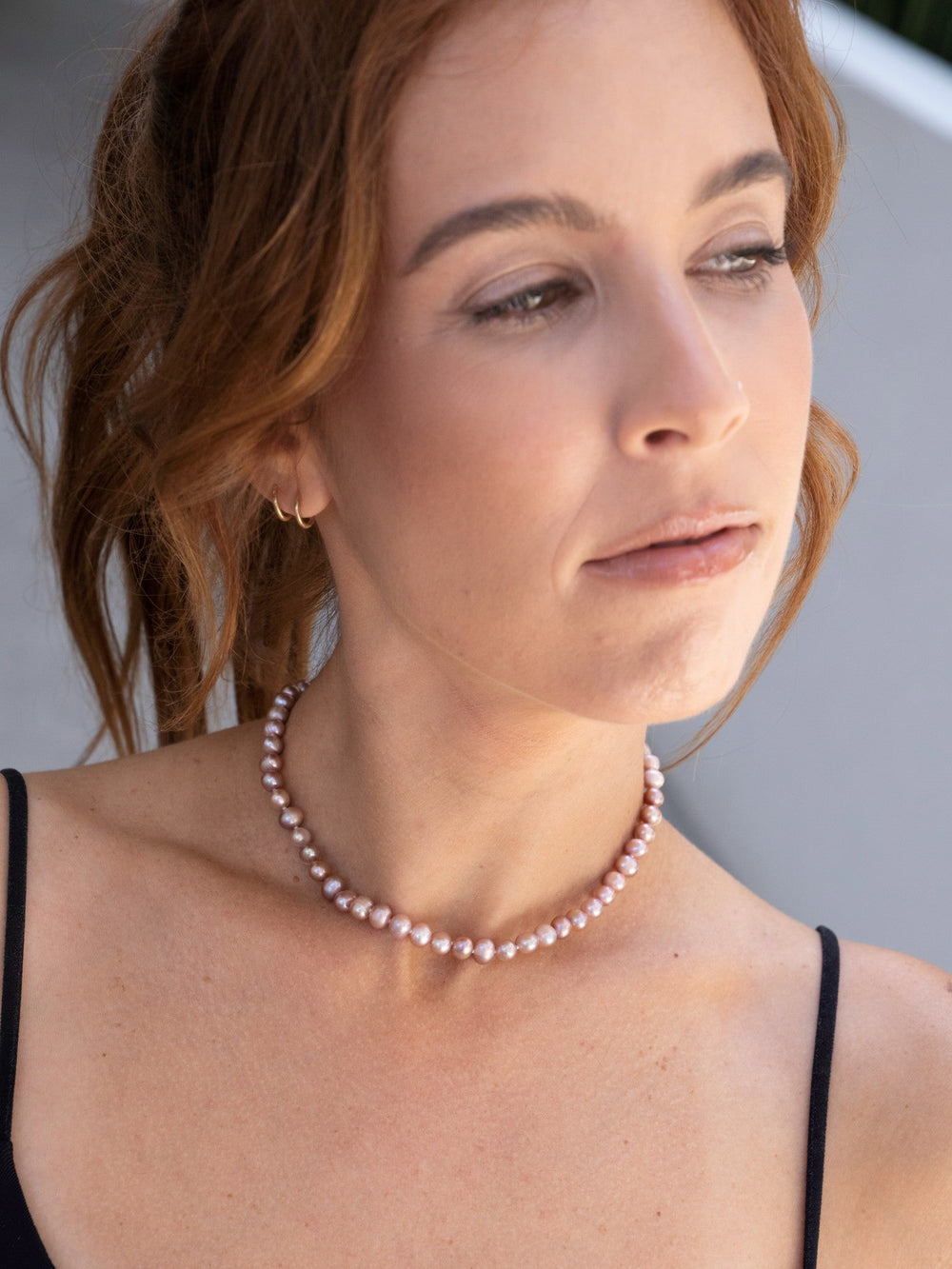 CLASSIC ROYAL LAVENDER Purple Pearl Necklace