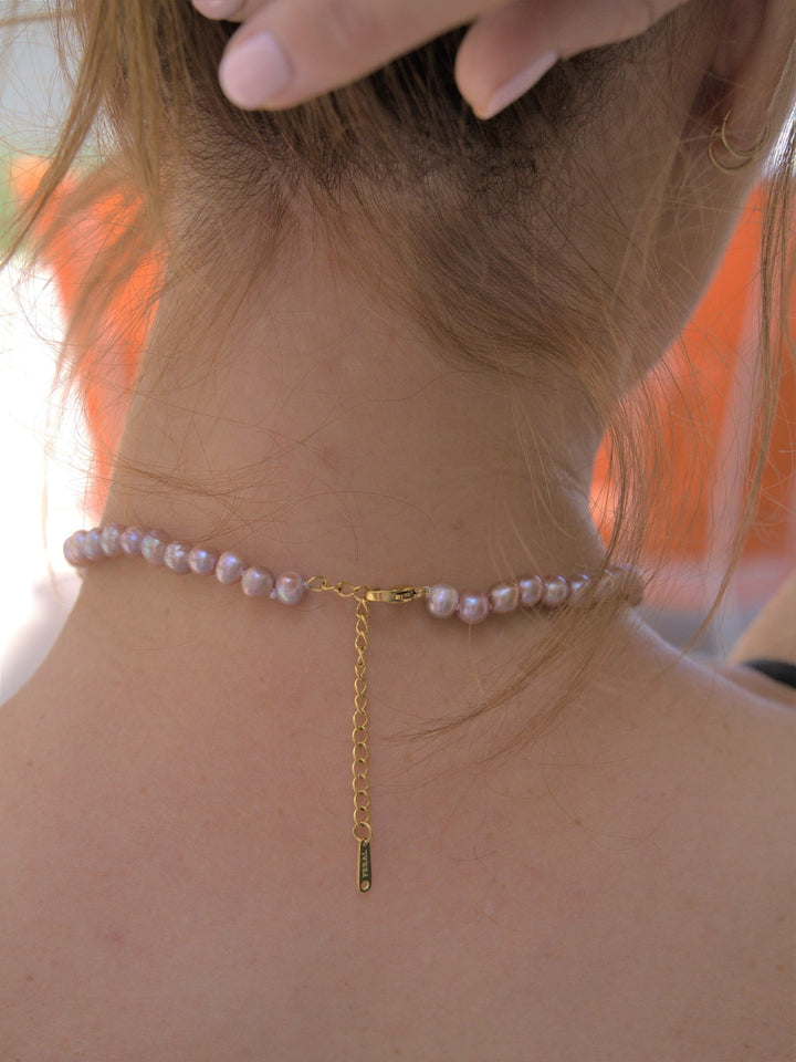 CLASSIC ROYAL LAVENDER Purple Pearl Necklace